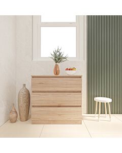 Malvern 3 Drawer Chest - Sonoma Oak Effect