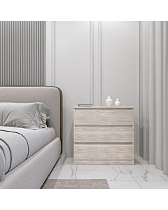 Malvern 3 Drawer Chest - Urban Snow