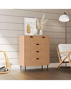 Leon 3+2 Drawer Chest - Medium Oak Effect
