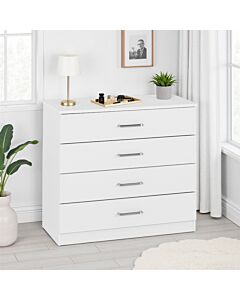 Dakota 4 Drawer Chest - White