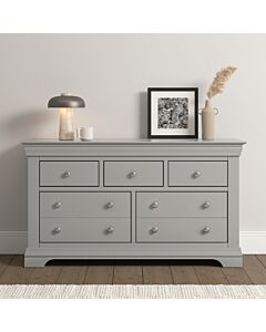 Bordeaux 3+2 Drawer Chest - Pebble Grey