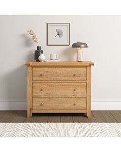 Windsor 3 Drawer Chest - Natural Oak