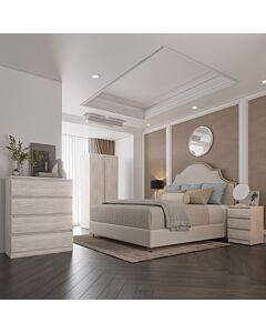 Malvern 2 Door Wardrobe Bedroom Set - Urban Snow