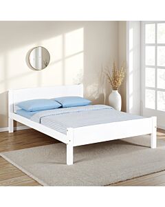 Amber 4'6" Bed - White