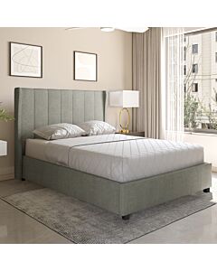 Amelia 4'6" Plus Bed - Dark Grey Fabric