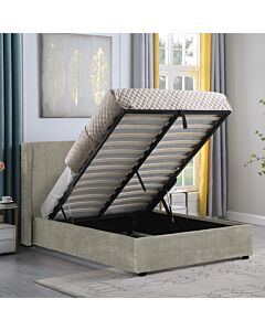 Amelia 4'6" Plus Bed - Dark Grey Fabric