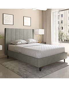 Amelia 5' Bed - Dark Grey Fabric