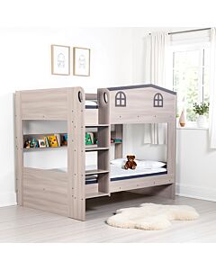 Hector Small Double Bunk Bed - Ash Grey