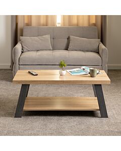 Eddie Coffee Table - Grey/Sonoma Effect