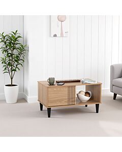 Tessa 1 Door Coffee Table - Natural Oak Effect