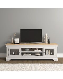 Bordeaux TV Stand - Ivory/Oak