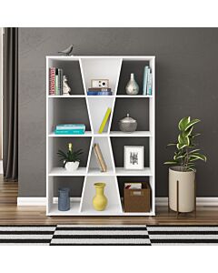 Naples Medium Bookcase - White