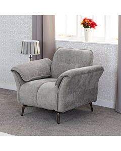 Amalfi 1 Seater Chair - Grey Fabric
