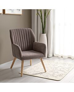 Jordan Occasional Chair - Brown Velvet Fabric