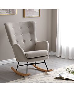 Hayden Rocking Chair - Beige Fabric
