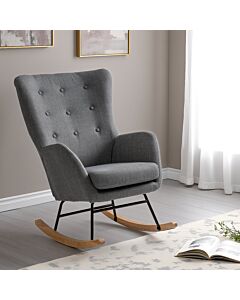 Hayden Rocking Chair - Dark Grey Fabric