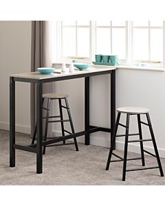 Athens Breakfast Bar Set - Concrete Effect