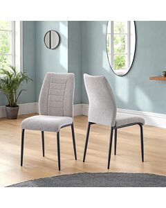 Chilton Dining Chair (X4 Per Box) - Grey Fabric
