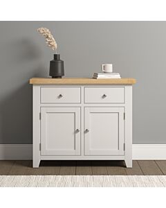 Windsor 2 Door 2 Drawer Sideboard - Ivory/Oak