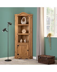 Corona Corner Unit - Distressed Waxed Pine
