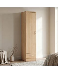 Nevada 1 Door 1 Drawer Wardrobe - Sonoma Oak Effect