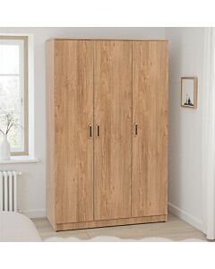 Dakota 3 Door Wardrobe - Oak Effect