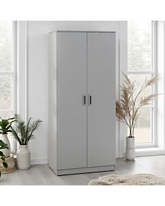 Dakota 2 Door Wardrobe - Light Grey