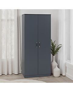 Dakota 2 Door Wardrobe - Dark Grey