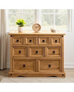 Corona Merchant Chest - Distressed Waxed Pine