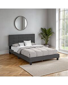 Arran 4'6" Bed - Grey Fabric