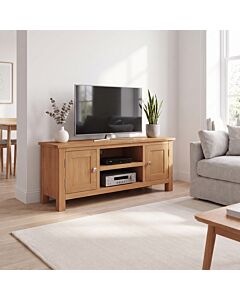 Cambridge 2 Door TV Unit - Honey