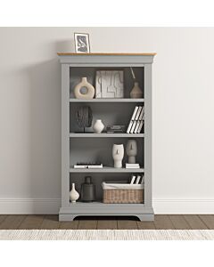 Bordeaux Bookcase - Pebble Grey/Oak