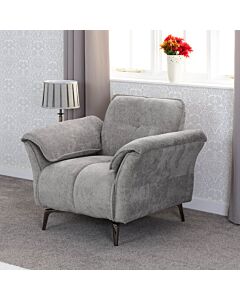 Amalfi 1 Seater Chair - Grey Fabric