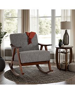 Kendra Rocking Chair - Grey Fabric