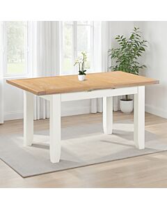 Windsor Extending Dining Table - Ivory/Oak