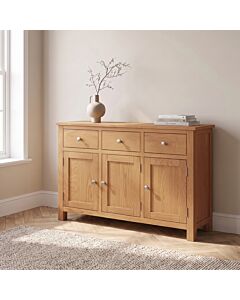 Cambridge 3 Door Sideboard - Honey