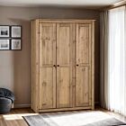 Panama 3 Door Wardrobe - Natural Wax