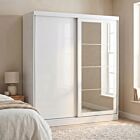 Nevada 2 Door Slider Wardrobe - White Gloss