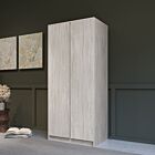 Malvern 2 Door Wardrobe - Urban Snow