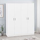 Dakota 4 Door Wardrobe - White