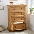 Corona 4 Drawer Chest - Distressed Waxed Pine