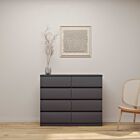 Malvern 8 Drawer Chest - Grey