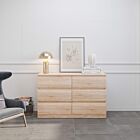 Malvern 6 Drawer Chest - Sonoma Oak Effect
