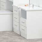 Nevada 2 Drawer Bedside - White Gloss