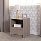 Paris 1 Drawer Bedside - Smoked Ash Effect