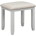 Bordeaux Dressing Table Stool - Pebble Grey/Oat Fabric
