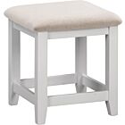 Windsor Dressing Table Stool - Pebble Grey/Oat Fabric