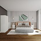 Malvern 3 Door Wardrobe Bedroom Set - White