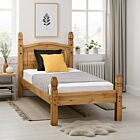 Corona 3' Low End Bed - Distressed Waxed Pine