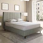 Amelia 5' Bed - Dark Grey Fabric